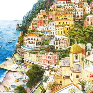 "Positano" ART PRINT A3+