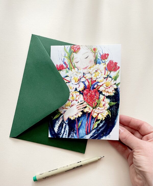 Felicitare "Inima" + Plic | Greeting card & envelope