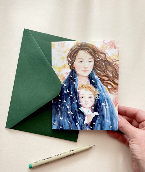 Felicitare "Petale" + Plic | Greeting card & envelope
