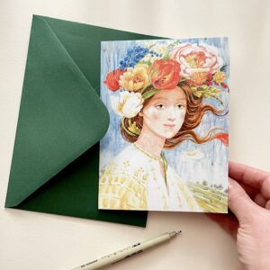 Felicitare "Flora" + Plic | Greeting card & envelope