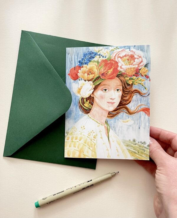 Felicitare "Flora" + Plic | Greeting card & envelope