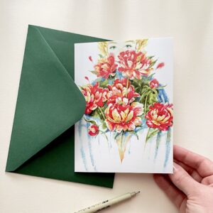 Felicitare "Primăvara" + Plic | Greeting card & envelope