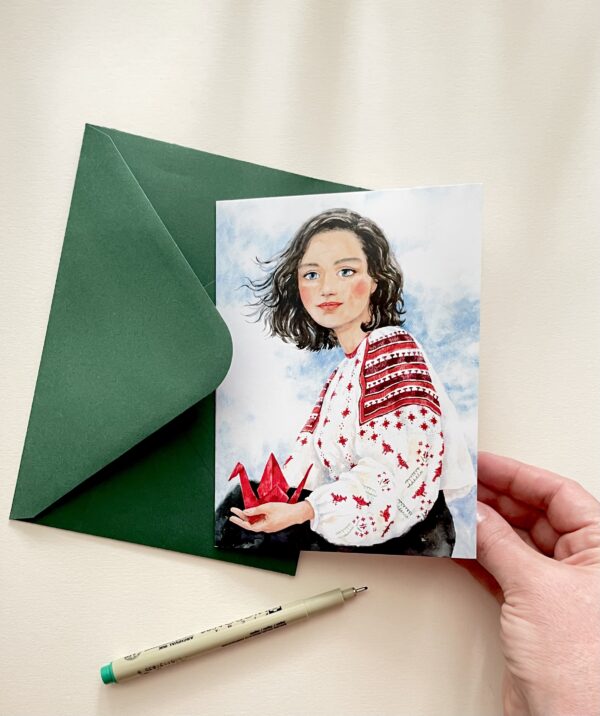 Felicitare "Origami" + Plic | Greeting card & envelope