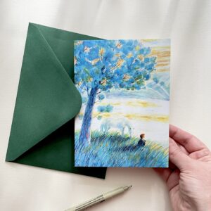Felicitare "Iulie la Nistru" + Plic | Greeting card & envelope