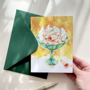 Felicitare "Cornulețe" + Plic | Greeting card & envelope