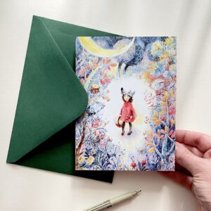 Felicitare "Scufița" + Plic | Greeting card & envelope
