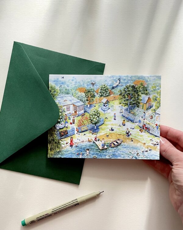 Felicitare "Vara la Sud" + Plic | Greeting card & envelope