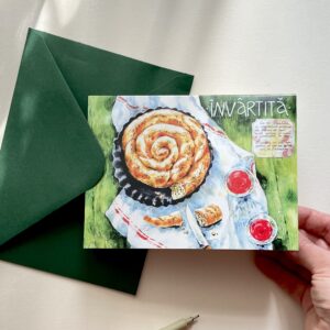 Felicitare "Învârtita" + Plic | Greeting card & envelope
