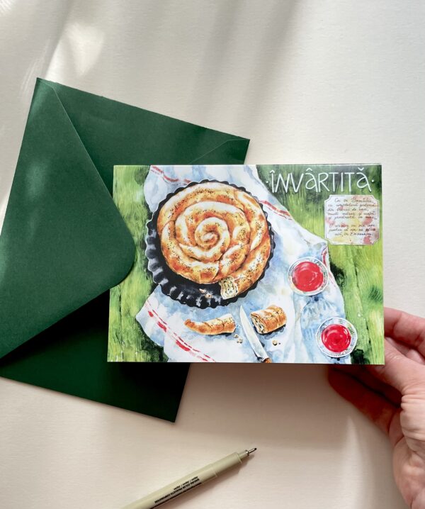 Felicitare "Învârtita" + Plic | Greeting card & envelope