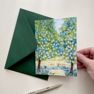 Felicitare "Castani în Chișinău" + Plic | Greeting card & envelope