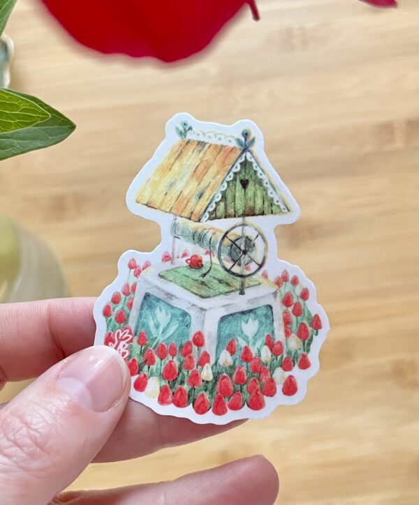 Sticker mat "Fântână cu Lalele"