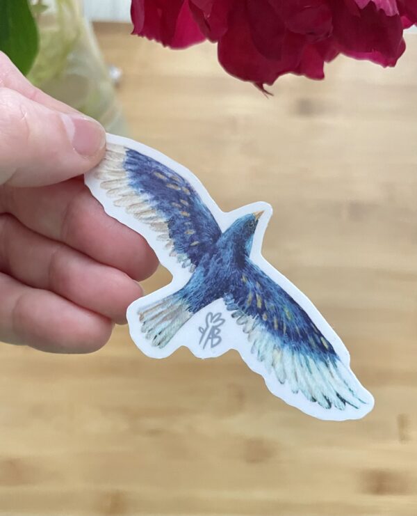 Sticker mat "Pasarea Albastra"