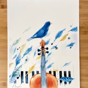 "Pasărea Vioară" ART PRINT A3+ - Image 2