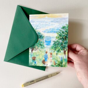 Felicitare "Răsărit la Prut" + Plic | Greeting card & envelope