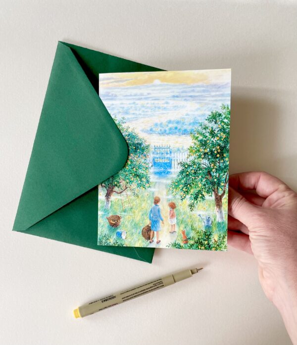 Felicitare "Răsărit la Prut" + Plic | Greeting card & envelope
