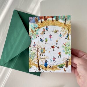 Felicitare "Patinoarul" + Plic | Greeting card & envelope