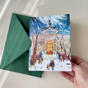 Felicitare "Iarna Augustinei" + Plic | Greeting card & envelope