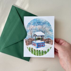 Felicitare "Fântână Acasă" + Plic | Greeting card & envelope