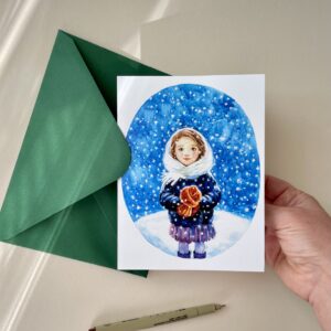 Felicitare "Hulubași" + Plic | Greeting card & envelope