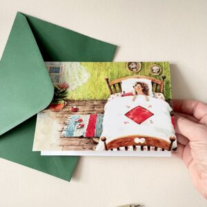 Felicitare "Prima Zăpadă | Cadoul" + Plic | Greeting card & envelope