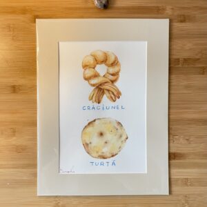 "Crăciunel & Turtă" + Passepartout ARTWORK