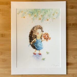 “Aricel cu Crăciunel” A4+ Passepartout | ART PRINT