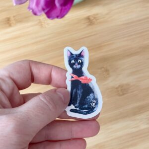 Sticker mat "Pisica Neagră"