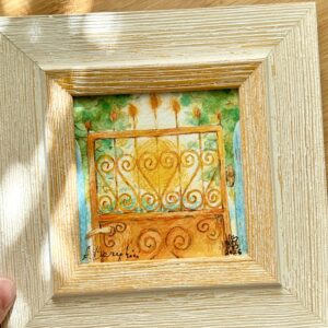 "Poarta Roșie" Original Înrămat | Framed Artwork